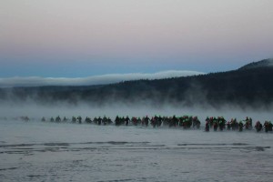 The 2013 Ironman Lake Tahoe Swim Start